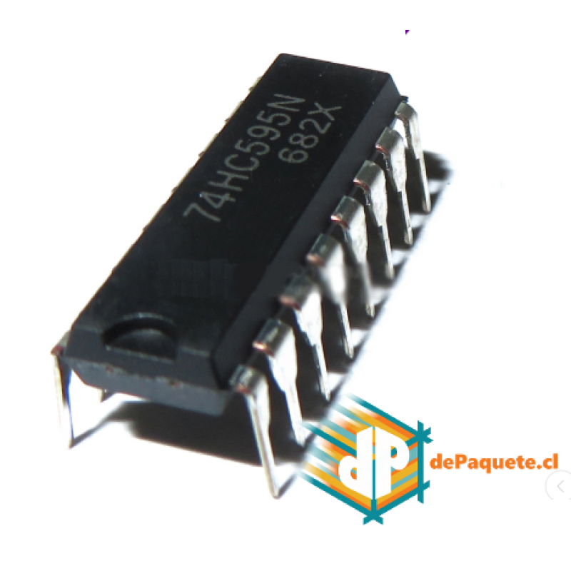 Shift Register (Registro de desplazamiento) 74HC595 DIP16